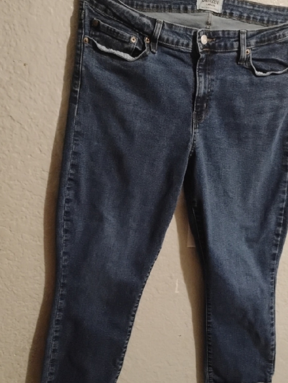 Levi's Women's Boyfriend High Rise Jeans in Dark Blue Denim